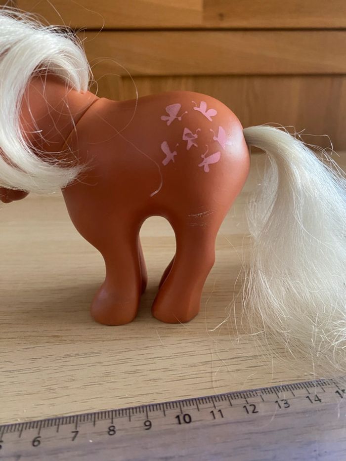 Petit poney Little pony hasbro butterscotch Italy brown marron 1982 cannella - photo numéro 6
