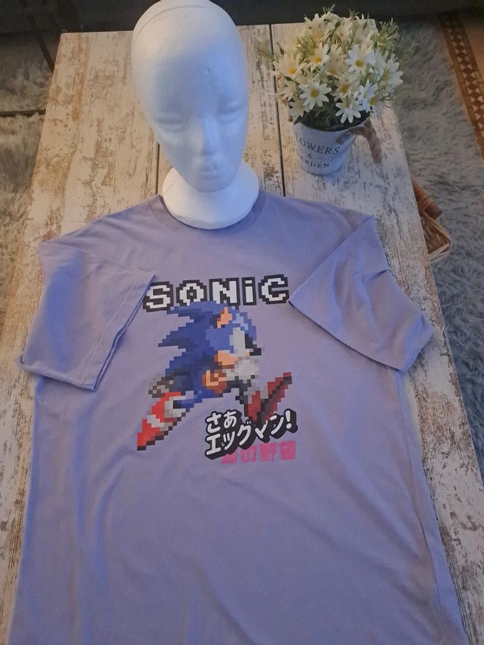 t-shirt sans manche Sonic