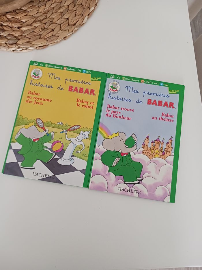 Lot 2 livres babar