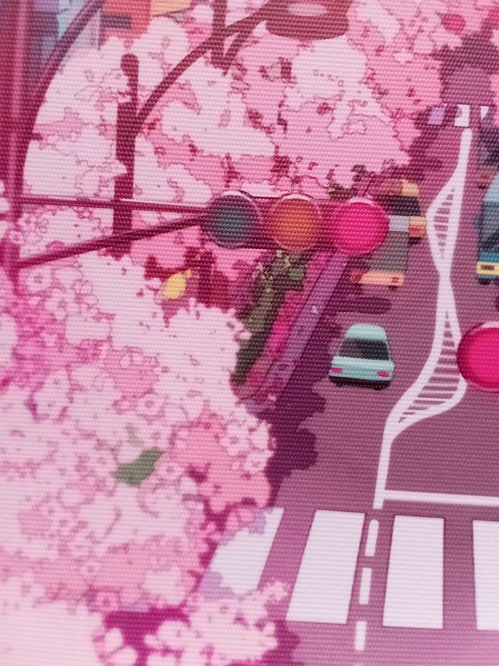 AFFICHE POSTER TOILE INFÉRIEURE A4 JAPON MONT FUJI FLEURS DE CERISIER SAKURA - photo numéro 4