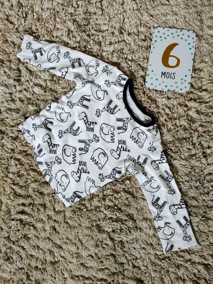 T-shirt manches longues 6 mois lupilu