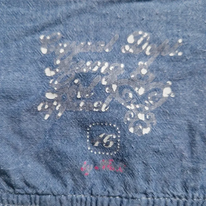Chemise manches longues à carreaux bleu & blanc - K.Woman - Taille 16 ans - photo numéro 4