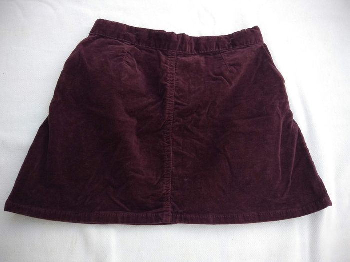 Jupe velours bordeaux 8 ans - photo numéro 2