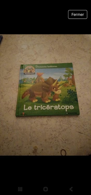 Livre le triceratops