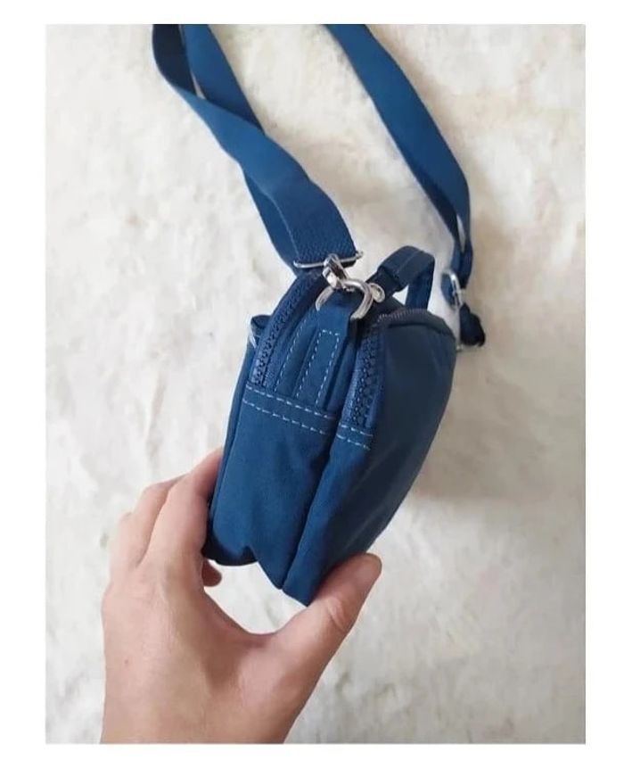 Petit sac à main sacoche en toile marine sacoche multipoches - photo numéro 4