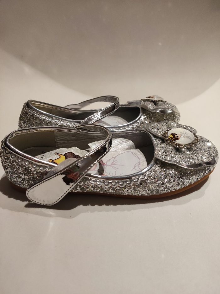 Chaussure princesse paillettes argentees 32 - photo numéro 5