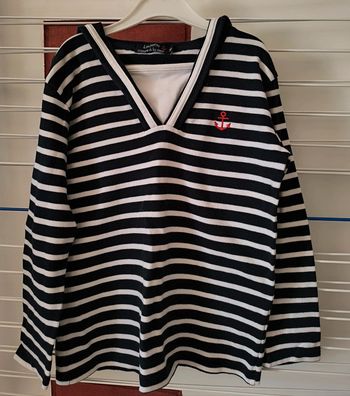 Top marin fille 8 ans - Les petits coeurs à la mer