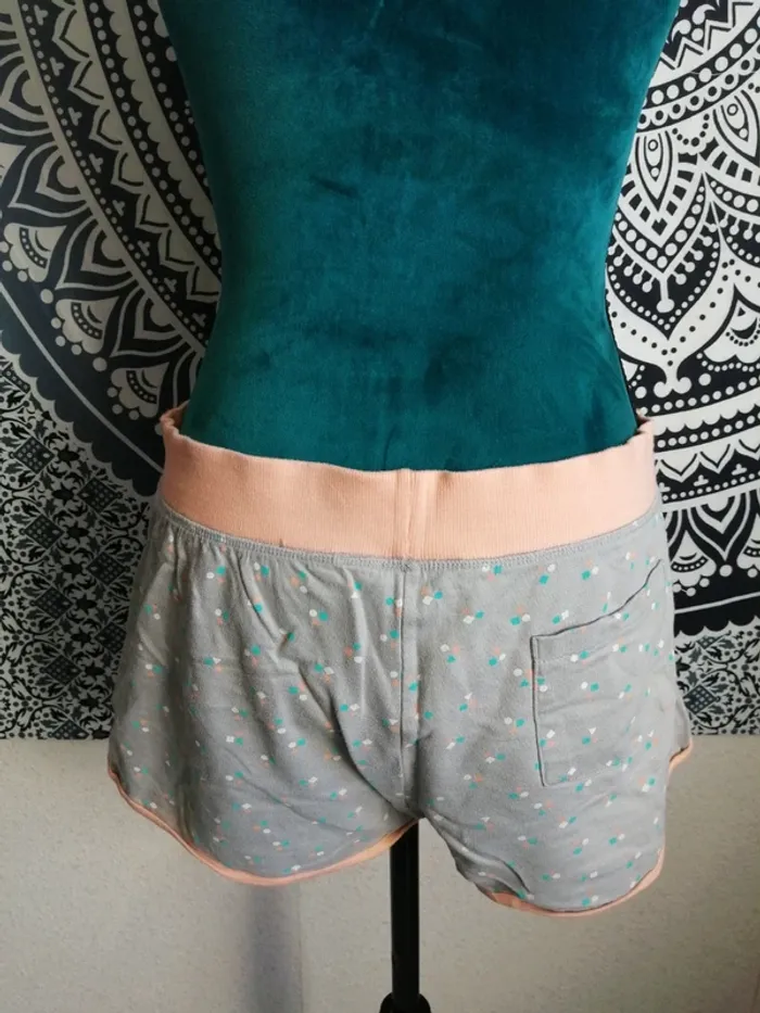 Ensemble de pyjama, short et débardeur gris et abricot imprimé glace / kiabi / (M) - photo numéro 8