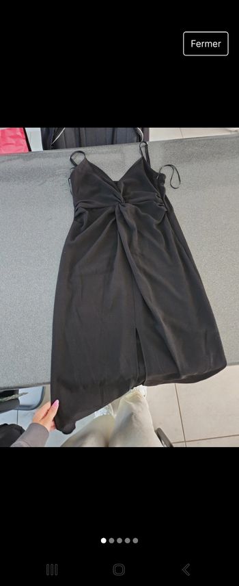 Robe noir Mango