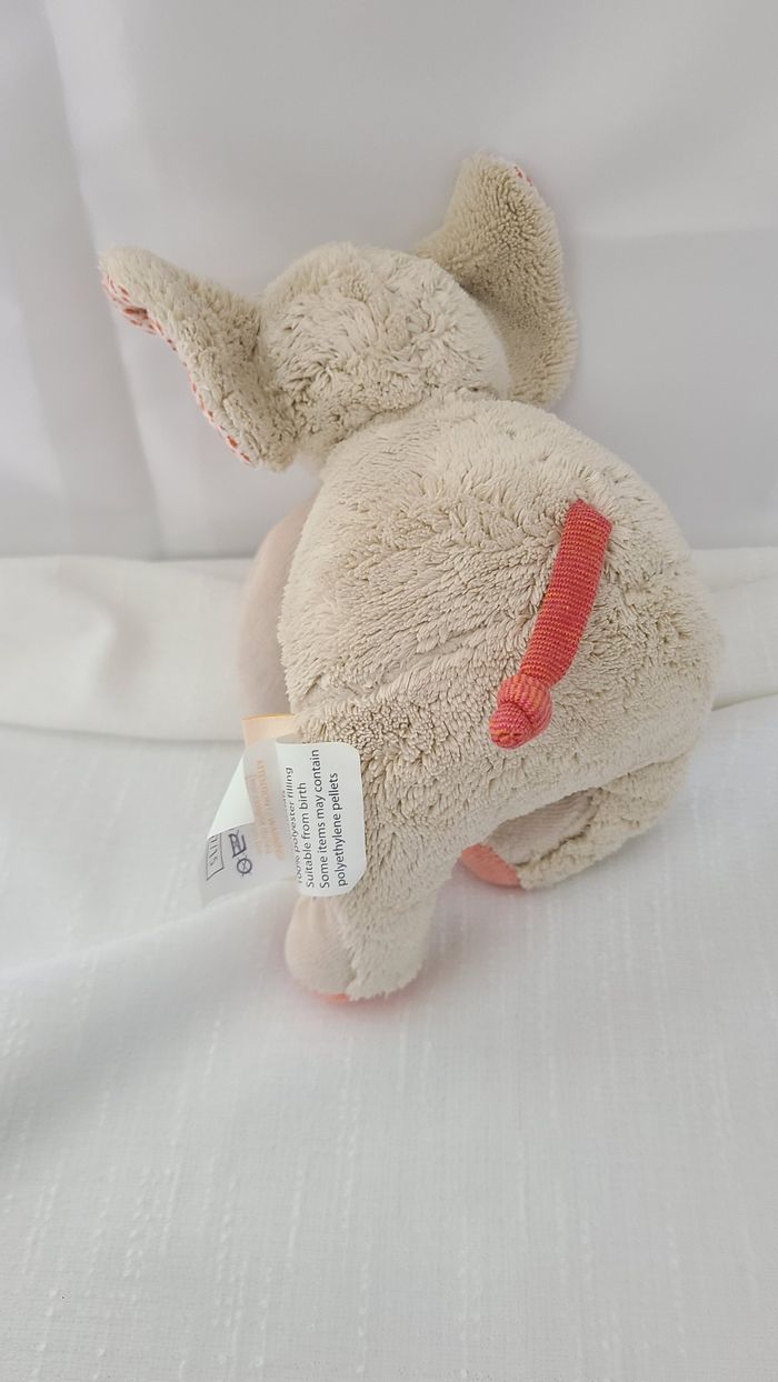 Doudou éléphant beige rose Les Papoum Moulin Roty - Moulin Roty - photo numéro 4