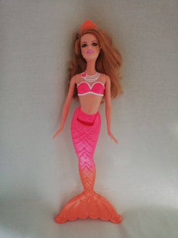 Barbie sirène rose et orange