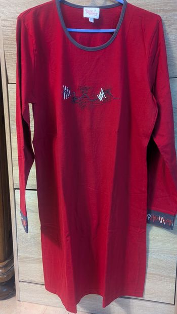 Chemise de nuit rouge
