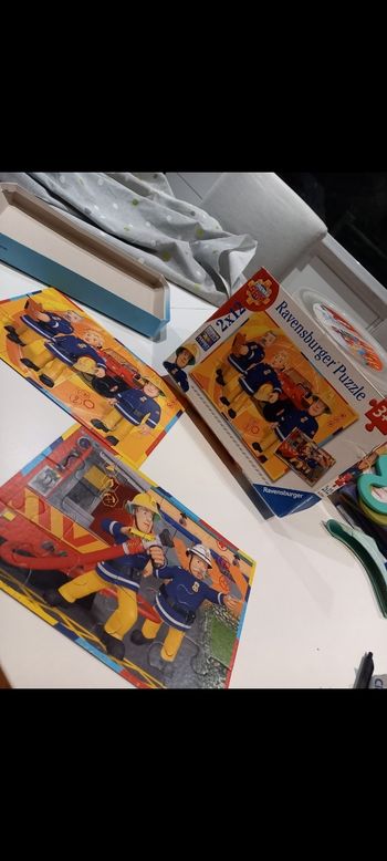 2 puzzles Sam le pompiers ravensburger