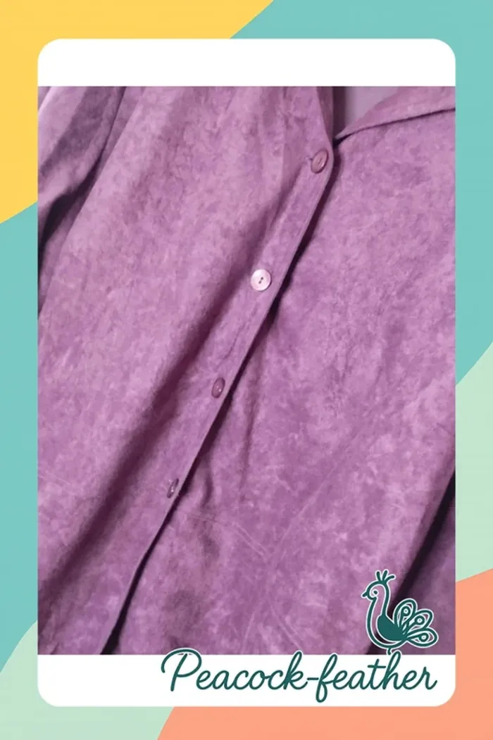 Veste daim prune Daxon 56 neuve - photo numéro 2