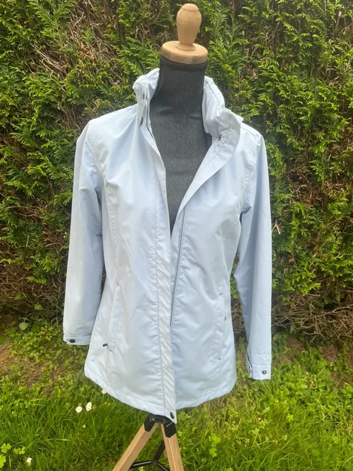 Parka bleu ciel Bermudes - taille 34 - photo numéro 4
