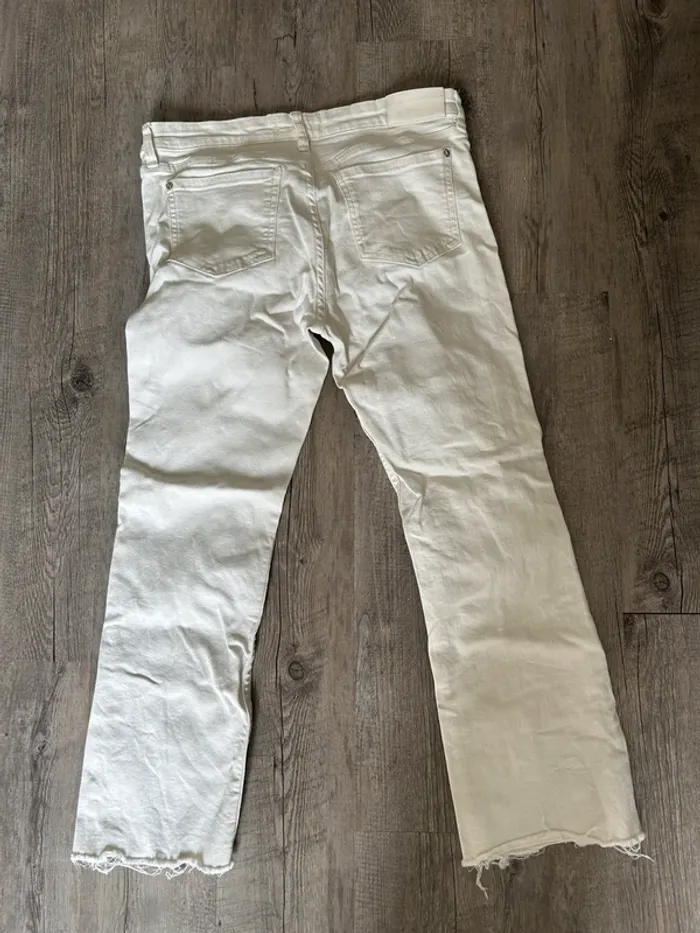 Jean blanc taille basse - photo numéro 2