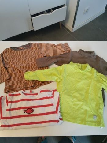 Lot 3 tee shirt manches longues