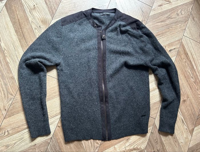 Cardigan Zippé ZAC Black Edition - Laine d'Agneau - Gris Anthracite - photo numéro 8