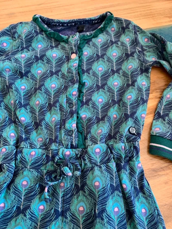 Combinaison motifs Paon 🦚 taille 3 ans - photo numéro 2