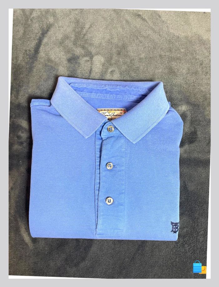 đ Polo homme Burberry authentique â Taille XL â Coloris bleu - photo numĂ©ro 7