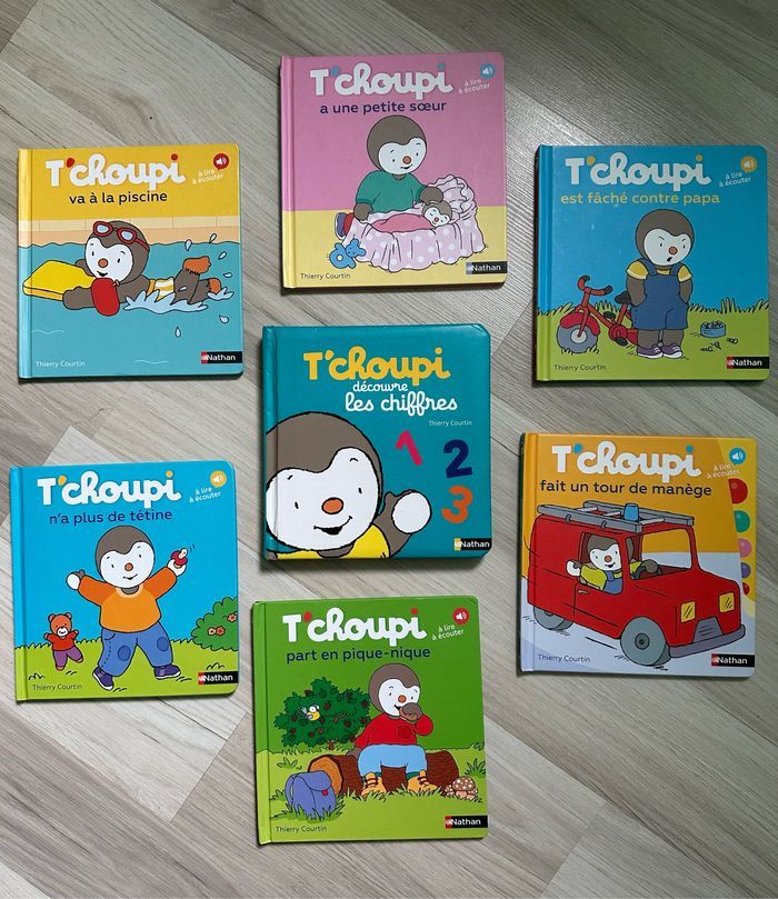 Lot de 7 livres Tchoupi