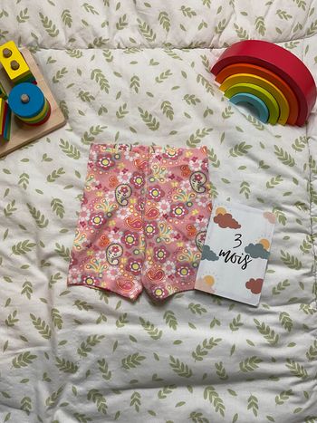 cycliste fleuri rose 2/4 mois H&M