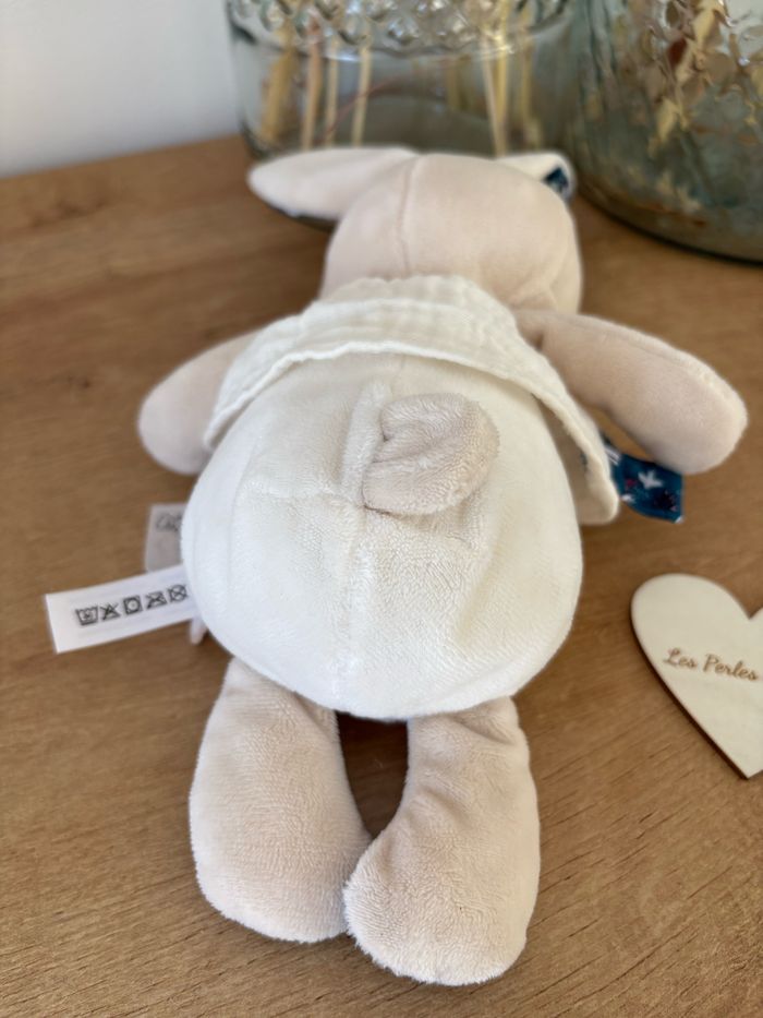 Doudou peluche lapin nature - photo numéro 8