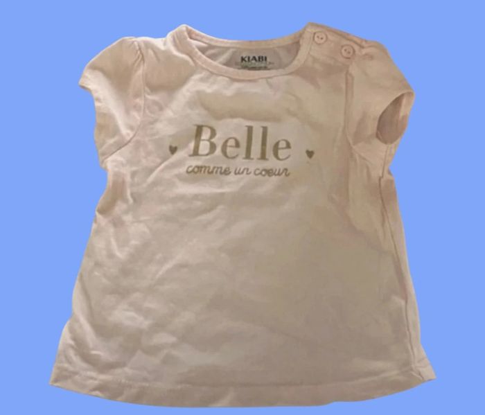 Tee shirt manche courte fille 3 mois