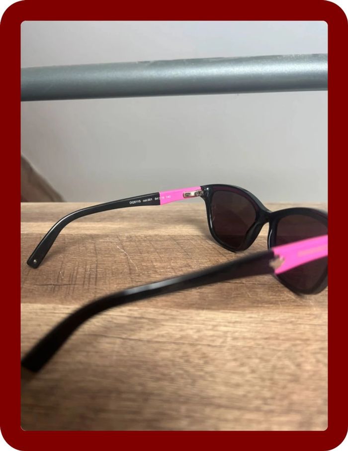 Lunette de soleil Dsquared2 taille unique rose et noir - photo numéro 6