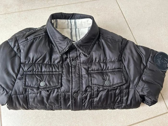 Doudoune misaison réversible noire et carreaux garçon IKKS 5ans - photo numéro 16