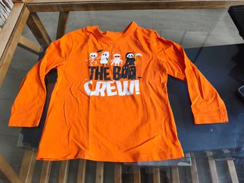 T-shirt manches longues halloween 3/4 ans
