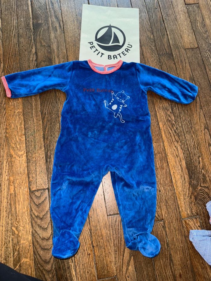 Pyjama velour petit bateau 12 mois