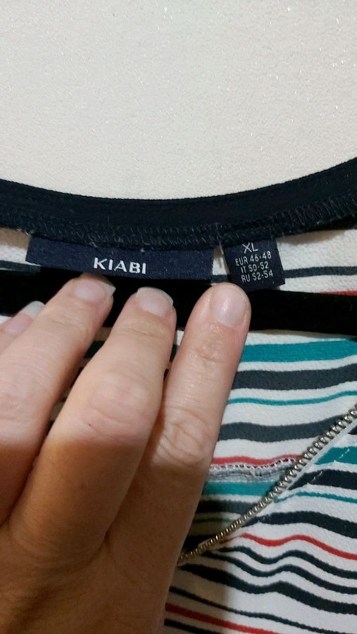 Tee-shirt manche courte taille XL marque kiabi - photo numéro 2