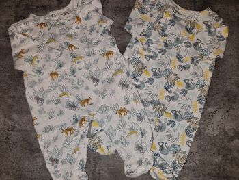 Lot de 2 pyjamas TAO 0 mois - 50 cm