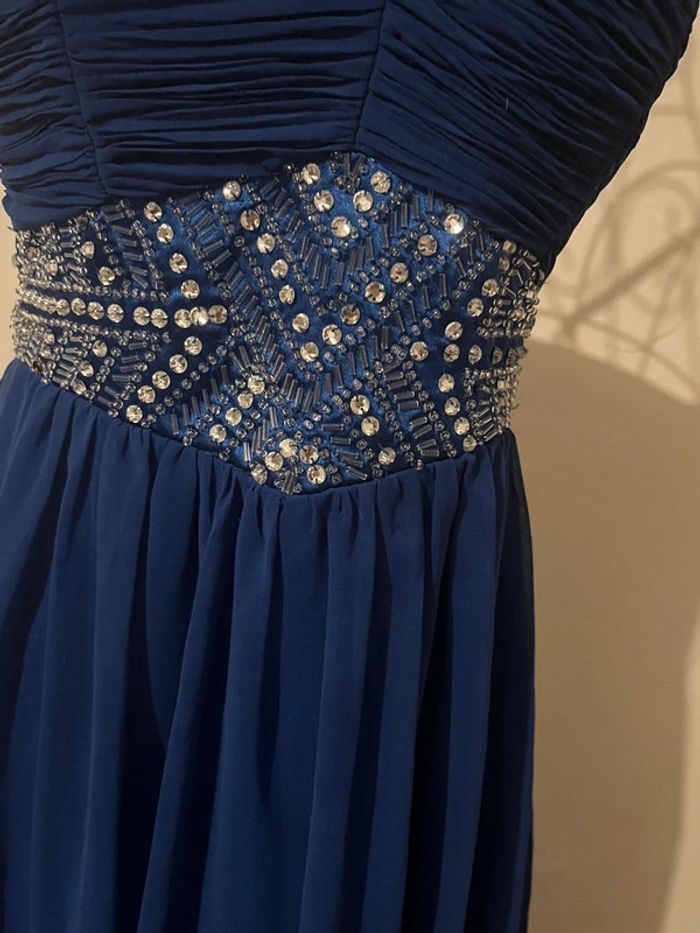 Sublime Robe de cérémonie Bleu Taille L 40 - photo numéro 4