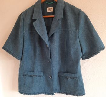 Veste / Blazer, turquoise, manches courtes, Tfr 44, WEILL