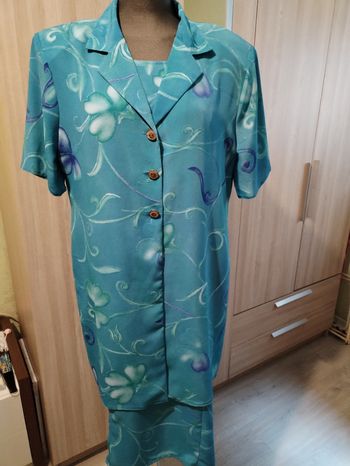 Tailleur femme robe longue taille 50