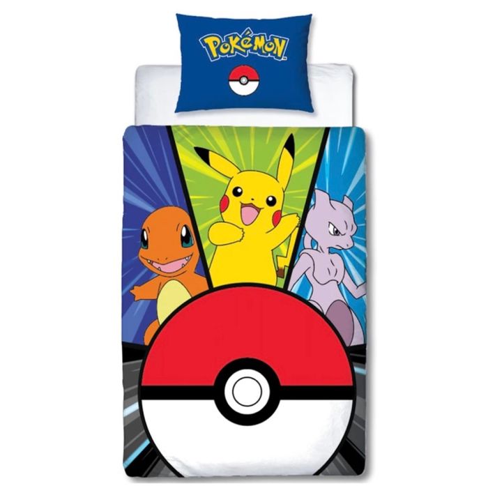 Housse de couette + Taie Pikachu - Pokémon - NEUF