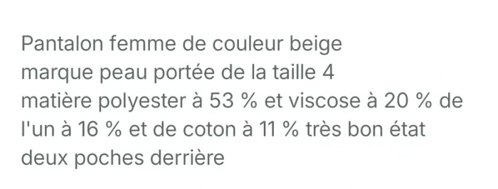 Pantacours pauporte taille 44.46 - photo numéro 2