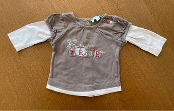 T-shirt à manches longues bébé fille 3 mois