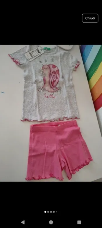 Pyjama fille en 100% coton