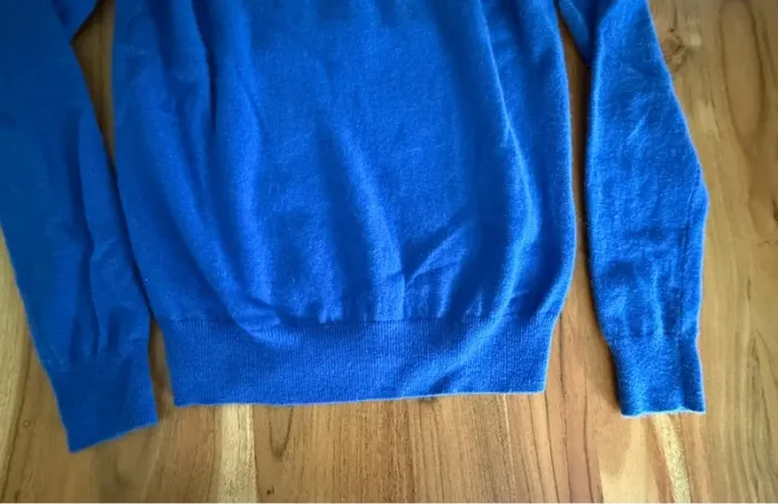 Pull cachemire bleu électrique Galeries Lafayette - photo numéro 4