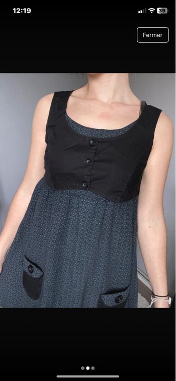 Robe noir cache cache taille s