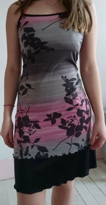 Robe soirée feuille