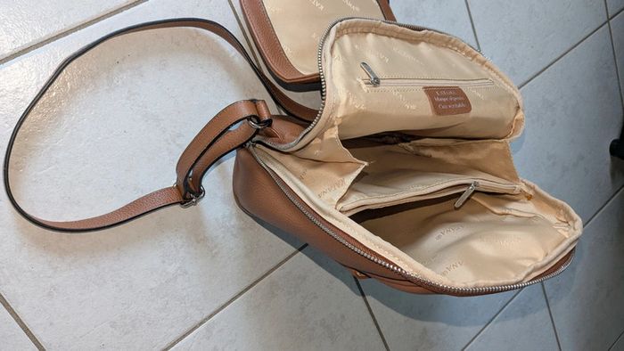 Sac à dos en cuir marron Katana - photo numéro 3