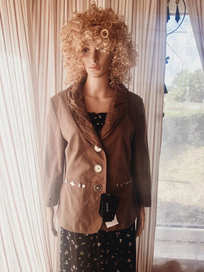 Magnifique Blazer marron Basler neuf fr 44 be 42