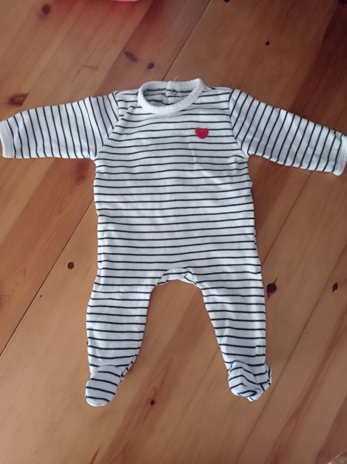 Pyjama marinière 3 mois