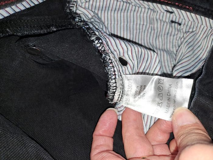Pantalon noir délavé comme neuf carnet de vol homme - photo numéro 6