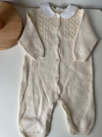 Grenouillère bébé laine