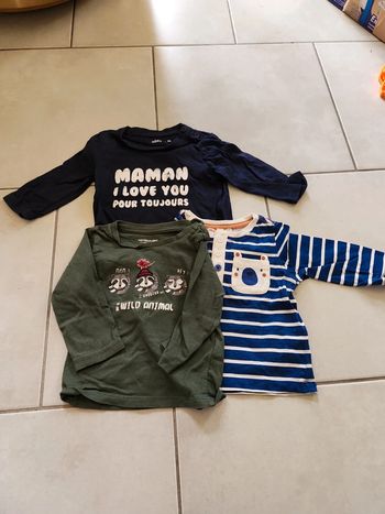 Lot t shirt à manches longues